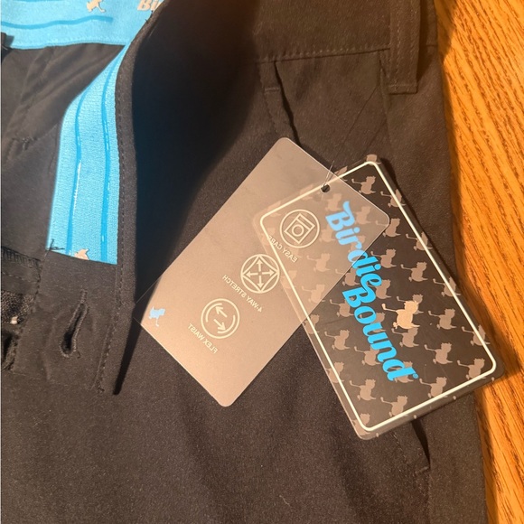 NWT Birdie Bound BLACK Men's Cargo Golf Shorts, Size 40 - Picture 3 of 7